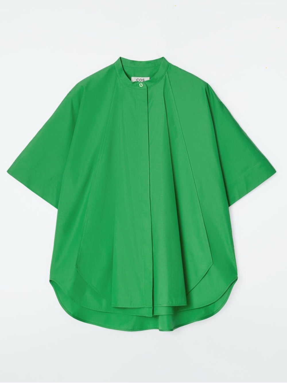 COS Oversized Curved-Hem Cotton Shirt - Sz 8